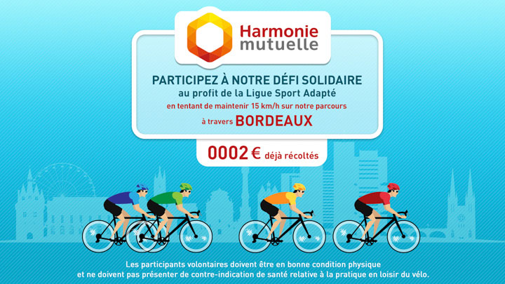Challenge vélo Harmonie Mutuelle